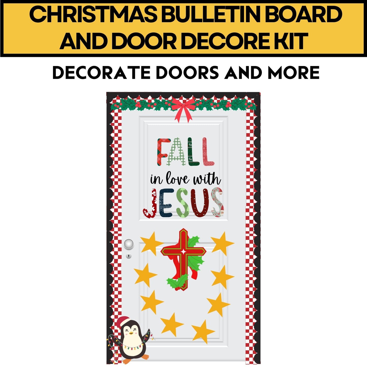 Christian Winter Bulletin board Christmas Jesus bulletin board Winter Church bulletin board Religious door decor Jesus Christ Classroom