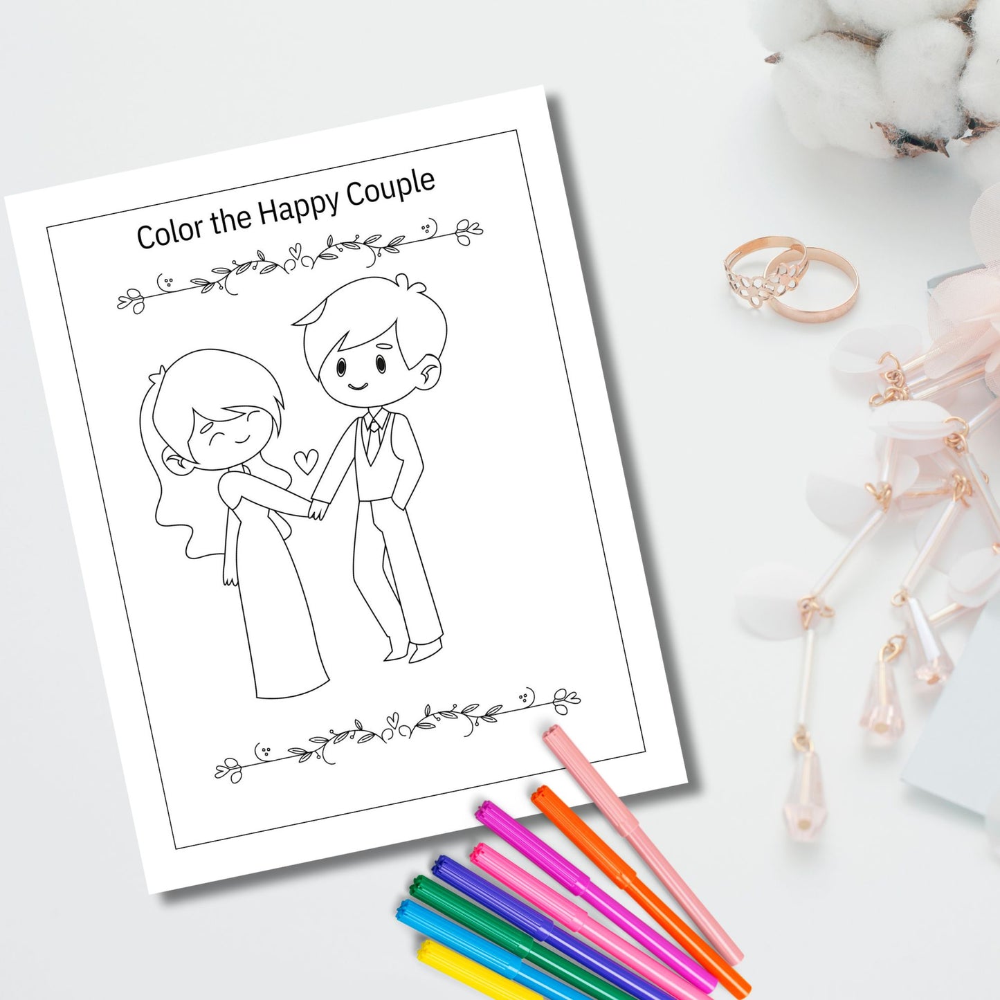 Kids Wedding Activity Pack Wedding Activity Book Coloring Book for Kids Reception Table Activities Booklet Marriage Games printable Digital Download
