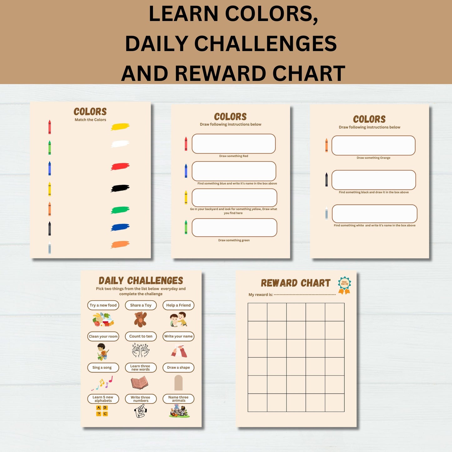 Personalized Preschool Morning Menu Printable Homeschool Preschool Worksheets Homeschool Menu Alphabet Numbers Colors Mindfulness