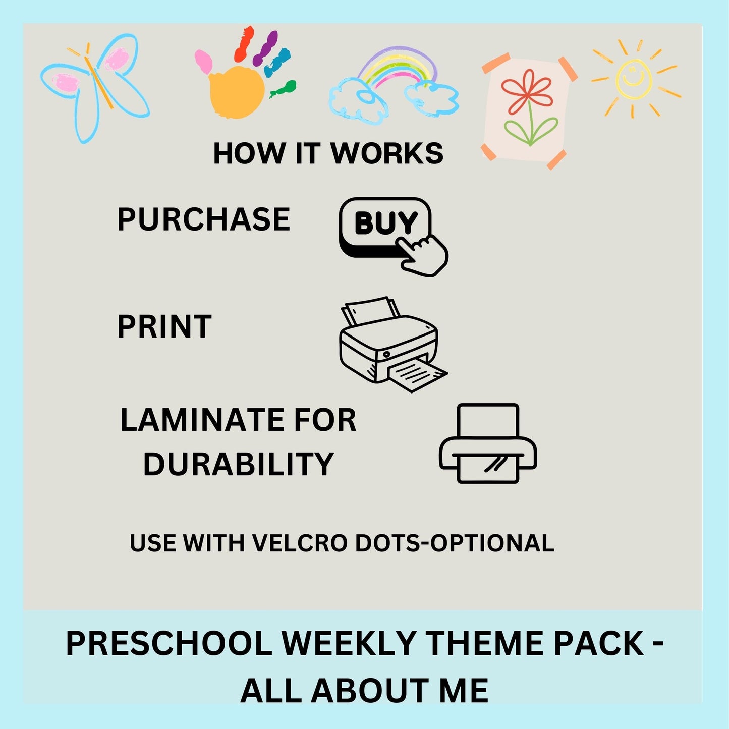 All About Me Preschool Curriculum | Weekly Lesson Plan for Early Learning | Daycare Learning | Homeschool Preschool Worksheets