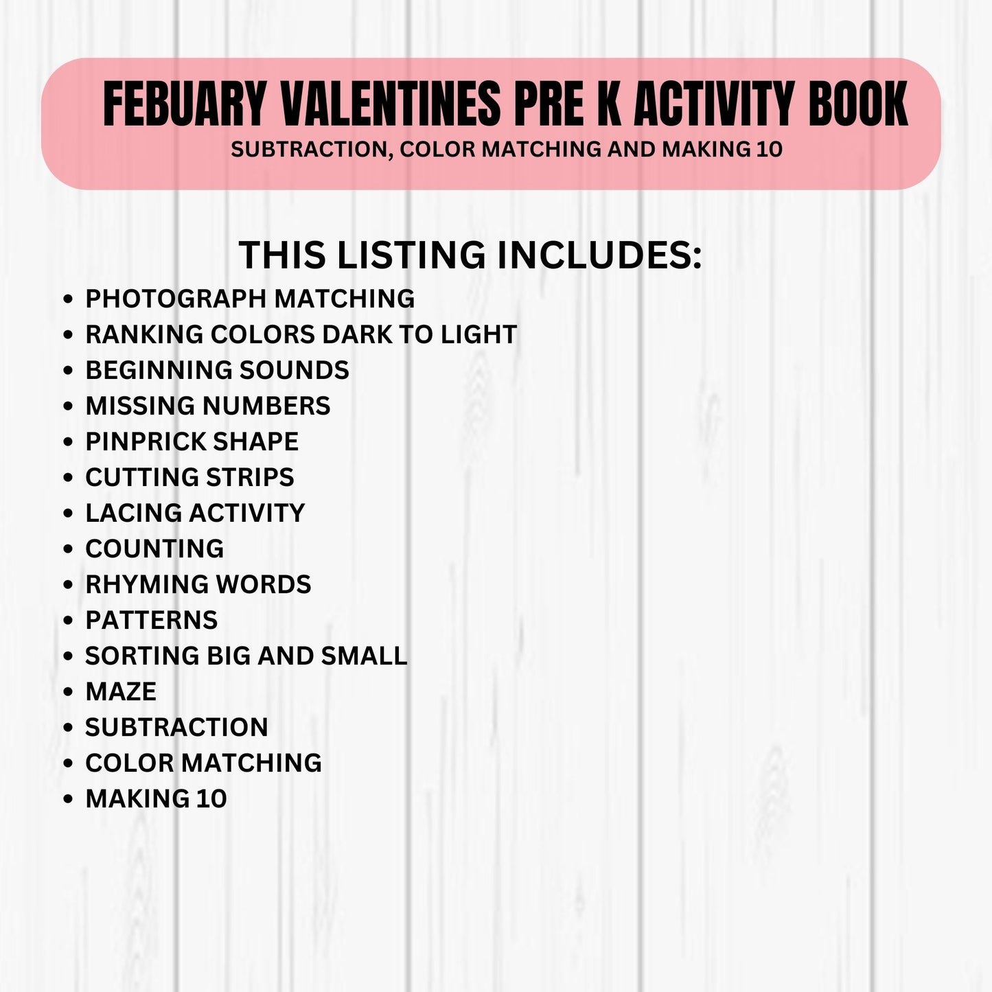 Valentine’s Day Preschool Busy Book | Printable Preschool Curriculum & Worksheets | Fun Valentine Activities for Kids