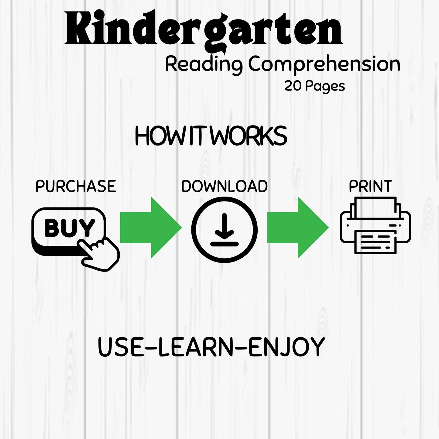 Reading Comprehension Pack for Beginner Readers 20 Worksheets Easy Text Multiple Choice Questions with Illustrations