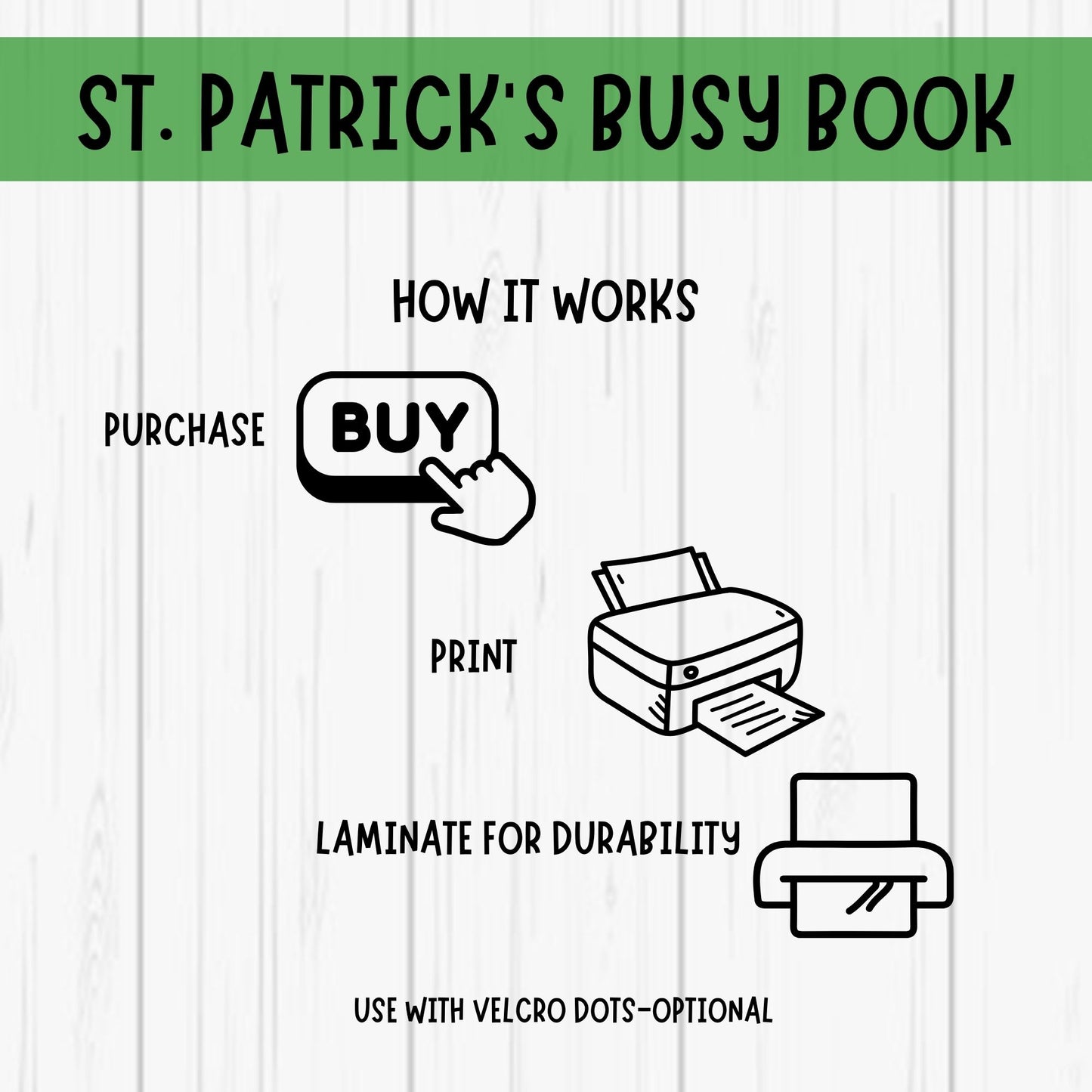 St Patricks Day Busy Book Printable Toddler Learning Binder Preschool Printables Homeschool Activity Book Educational Worksheets for Kids