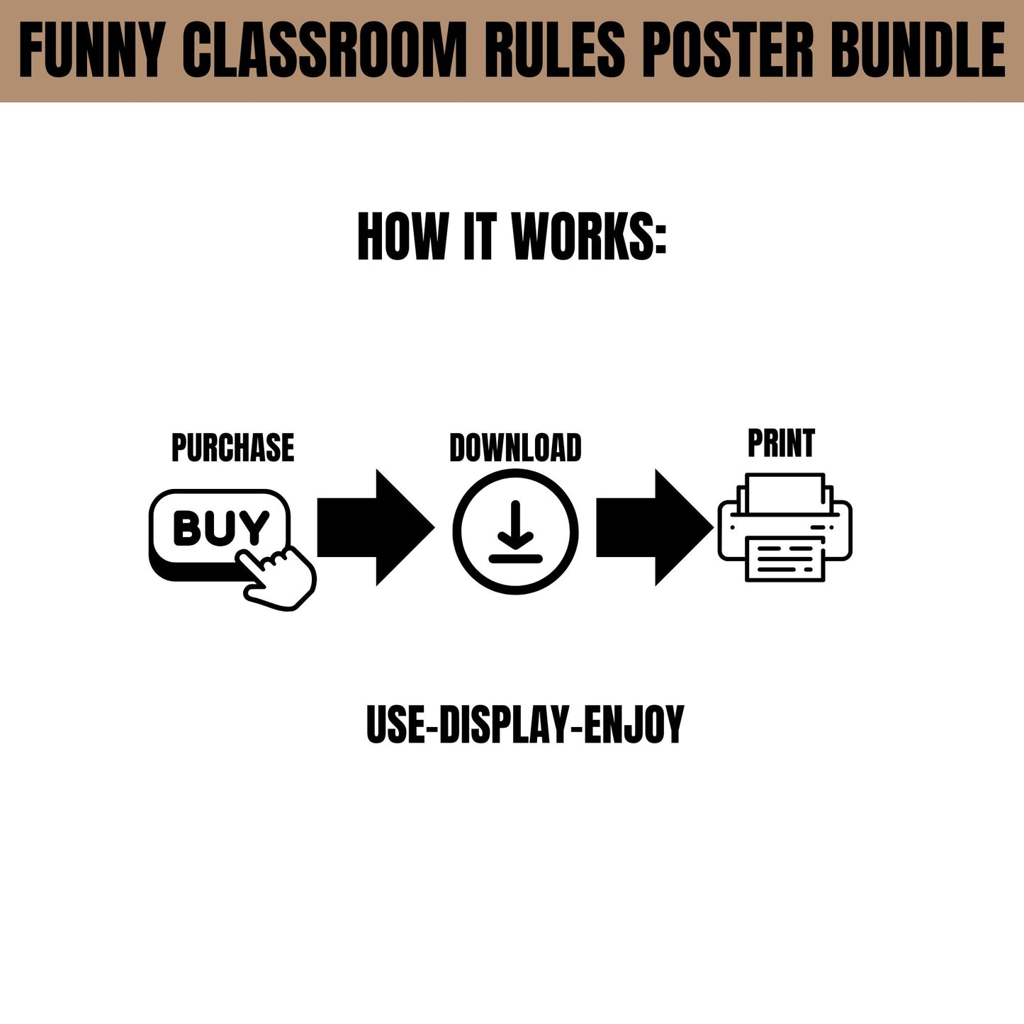 Funny Classroom Rules Printable Classroom Decor Black And White School Wall Posters Minimal Classroom Rules Decor Middle High School Teacher