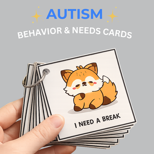 Autism Behavior & Needs Cards | Printable Visual Communication Cards for Kids