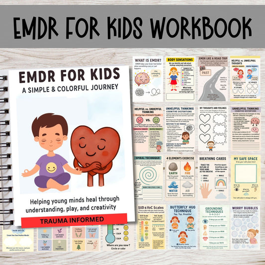 EMDR Workbook for Kids – Trauma-Informed Coping Skills, CBT & Mindfulness Activities