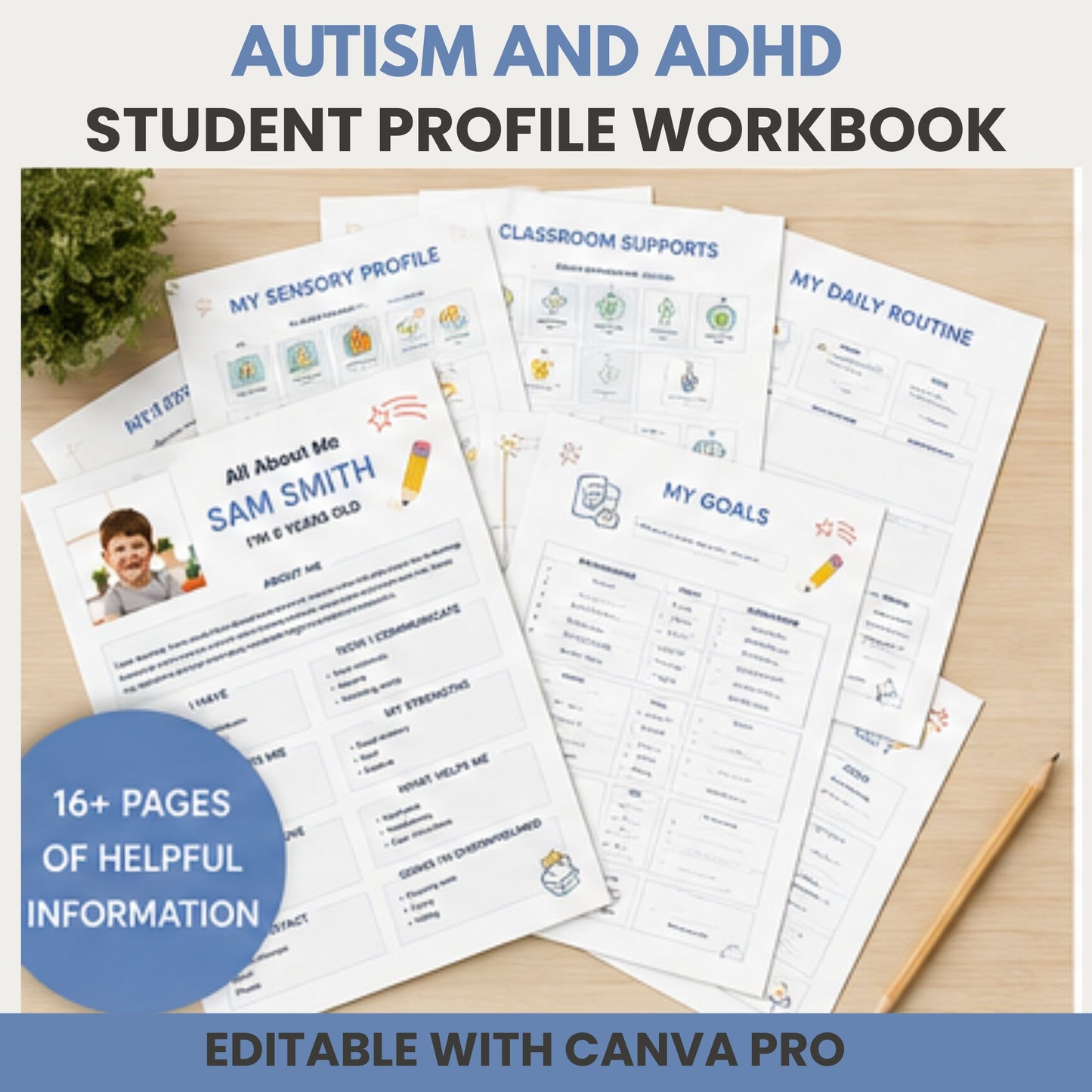 Editable Autism All About Me Student Profile | Special Education
