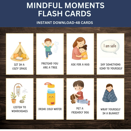 Calm Down Cards for Kids | 48 Mindfulness & Emotional Regulation Activities