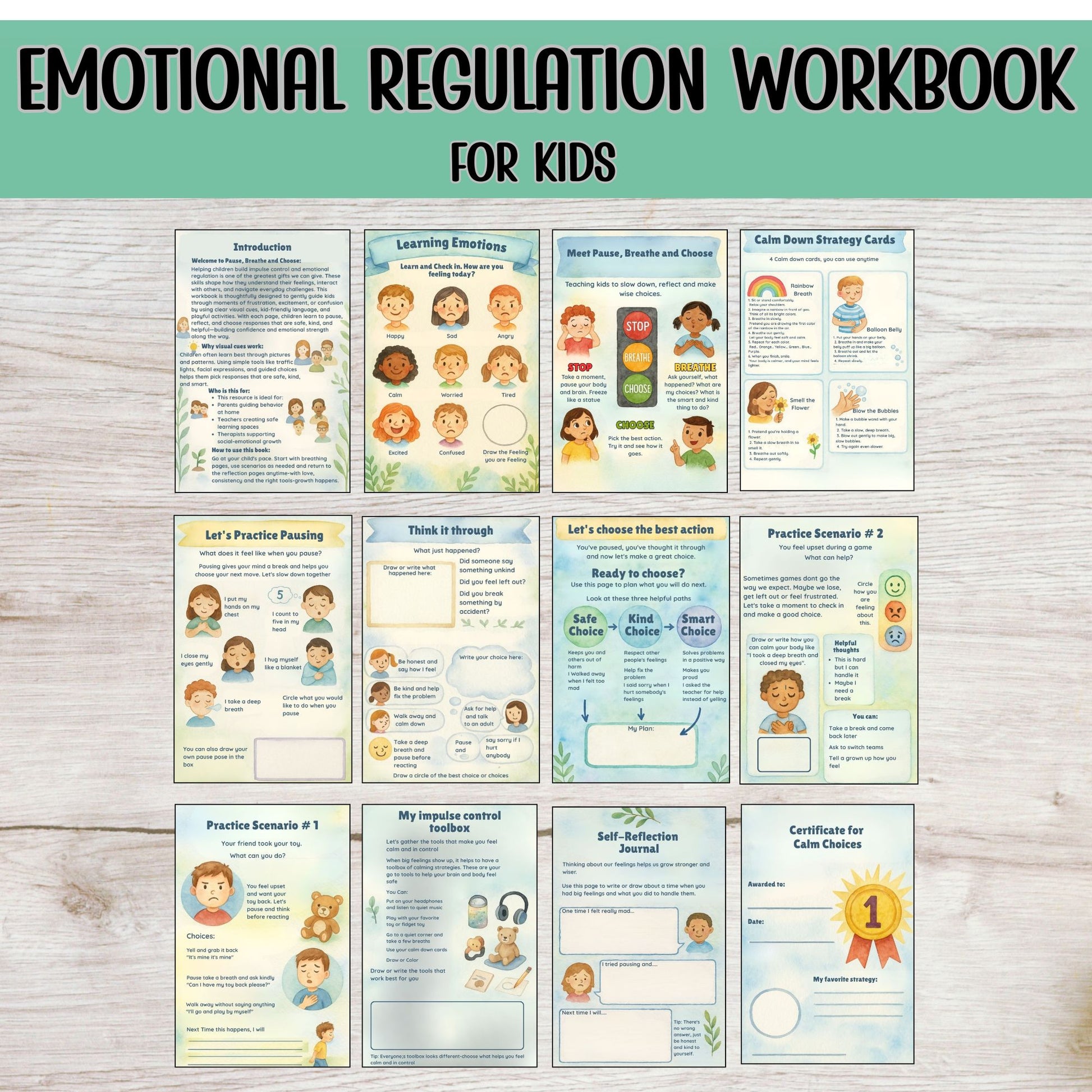 Mindfulness Activities for Kids – Printable Calm Down Strategies