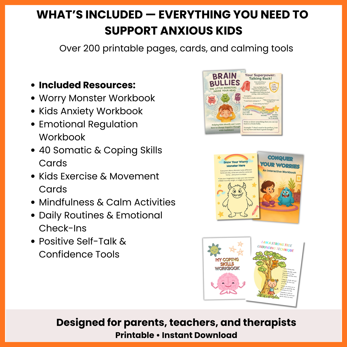 !!! Kids Anxiety & Emotional Regulation Toolkit (Ages 4–9)