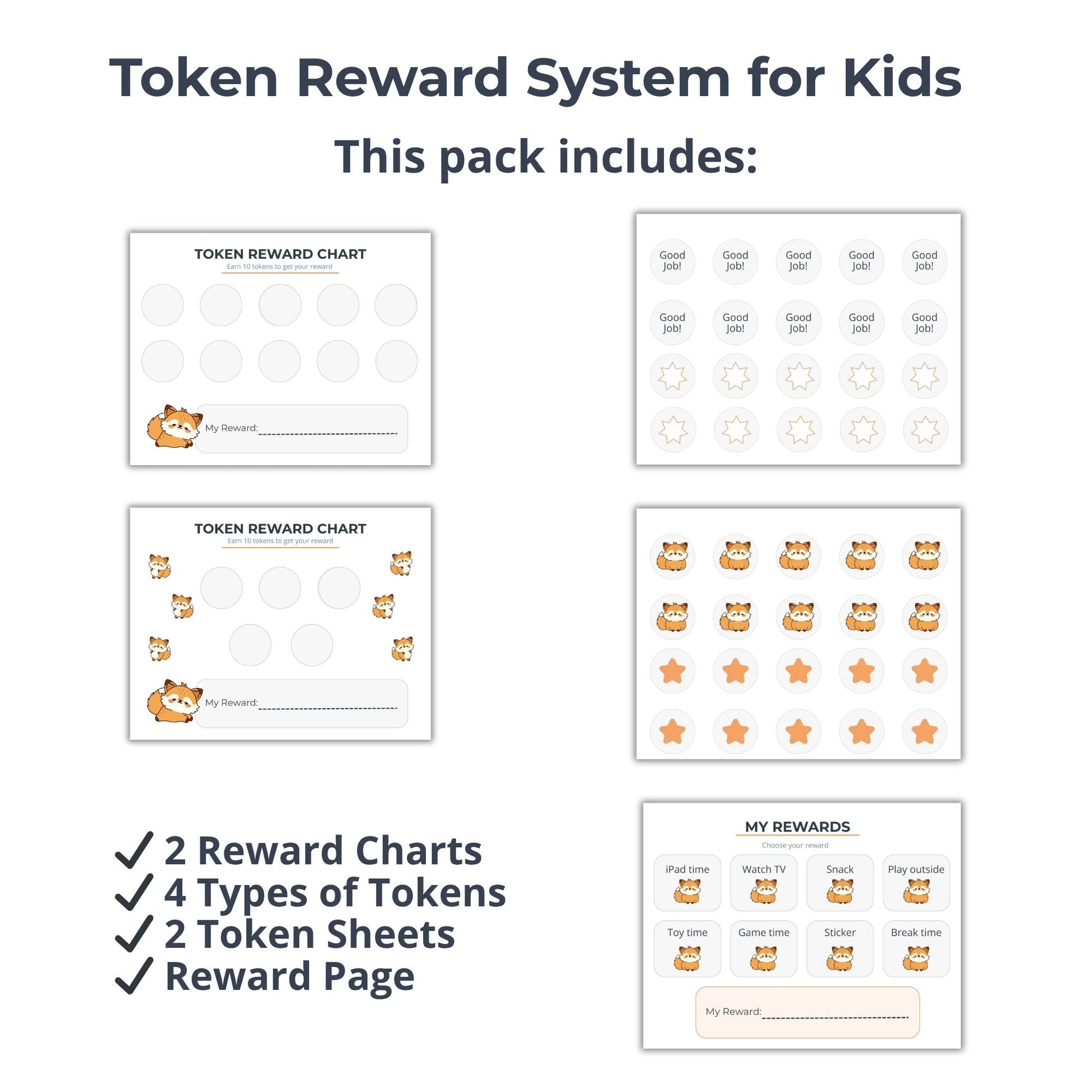 kids reward chart positive reinforcement printable