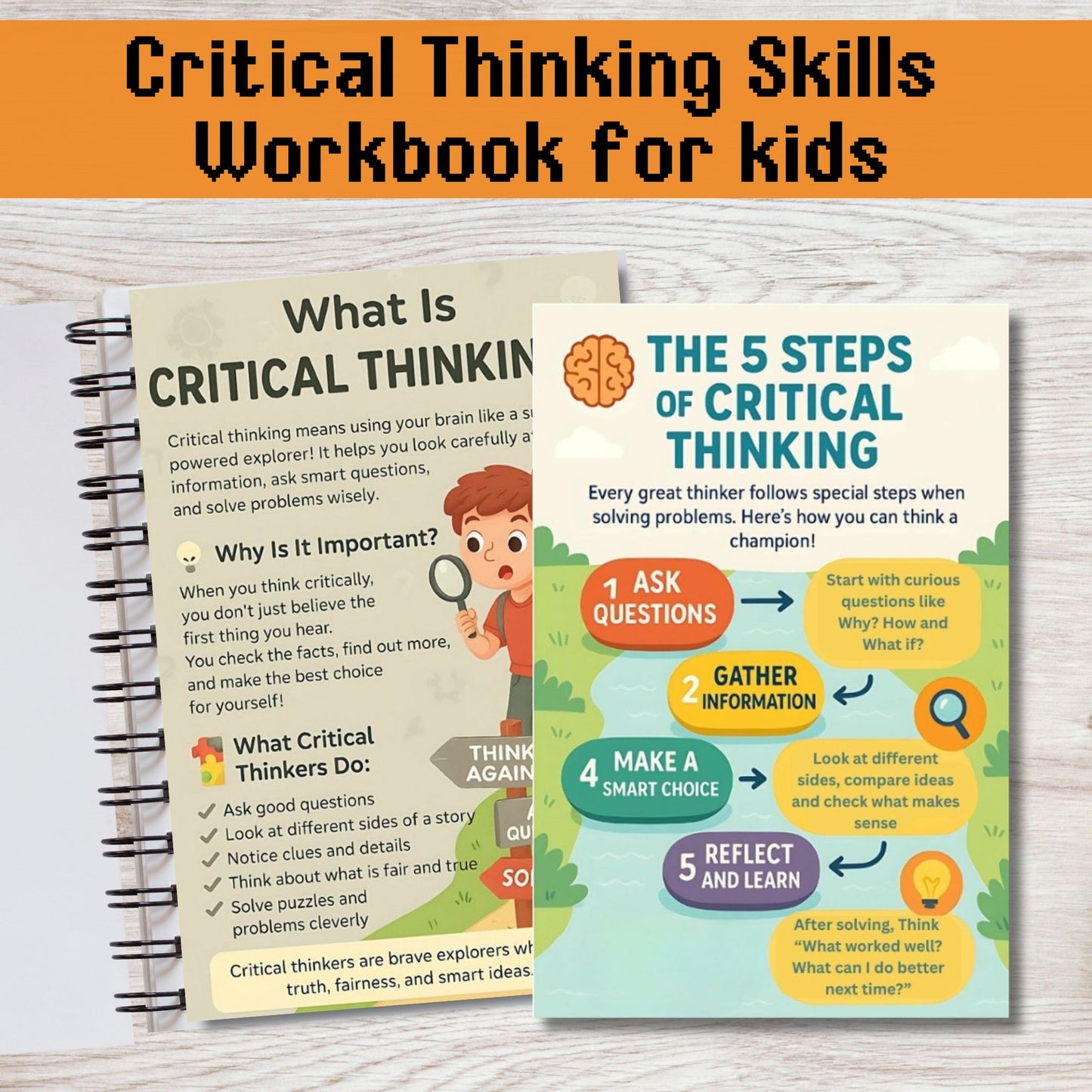 Critical Thinking Skills Activities for Kids Ages 5–10 | Problem Solving and Creative Thinking Pack