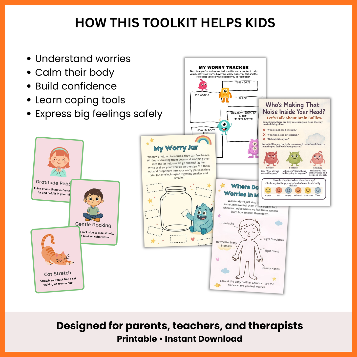 !!! Kids Anxiety & Emotional Regulation Toolkit (Ages 4–9)