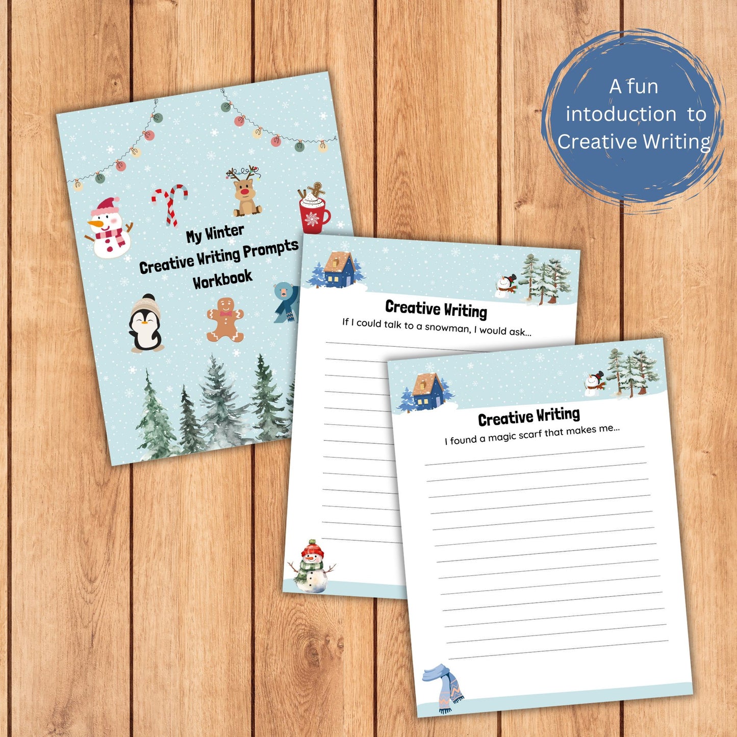 Winter Creative Writing Prompt Bundle 20 Printable Writing Activities Elementary Writing Lessons Homeschool Learning Grade One Writing Pack