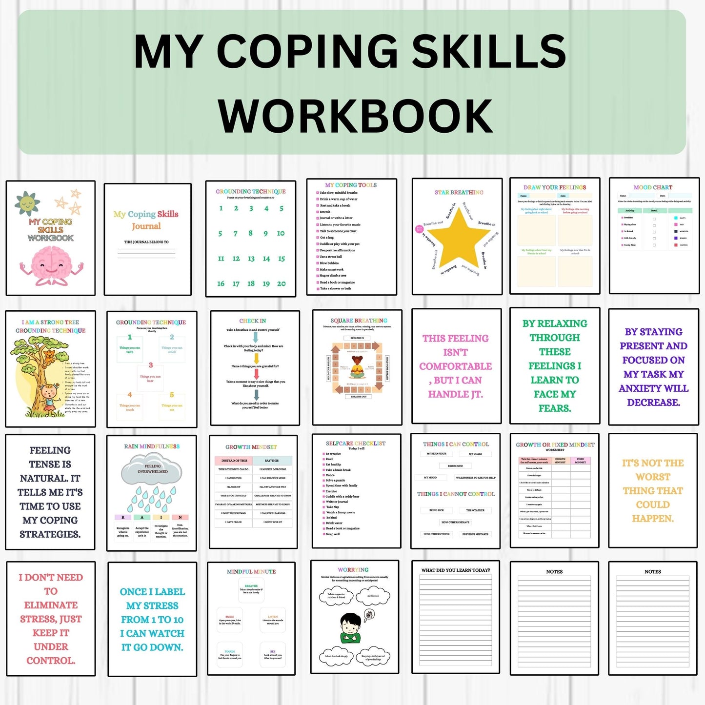 Behavior Reflection, Worry Monster & Coping Skills SEL Bundle | Calm Down Corner, Emotional Regulation Activities for Kids