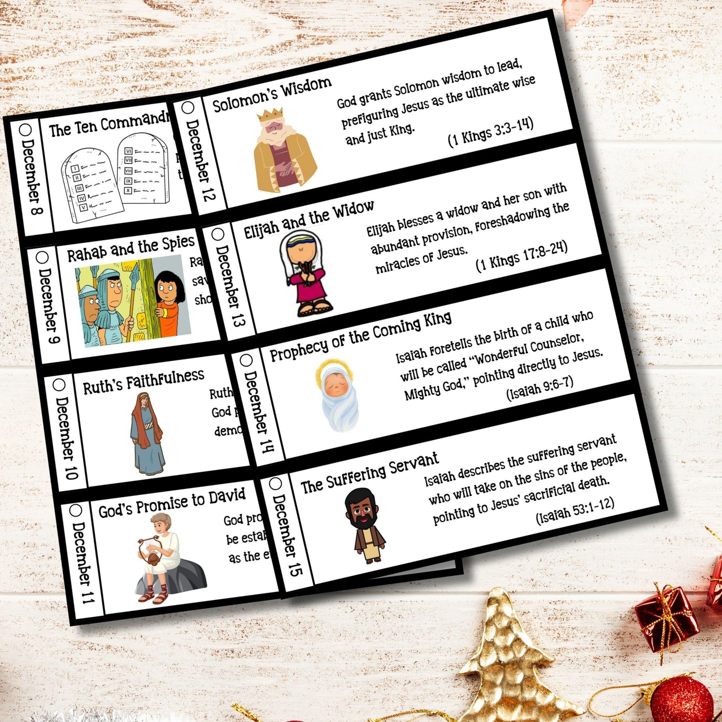 Advent Story Cards for Kids, Christmas Story Cards, Bible Story, Homeschool Printable, Sunday School Activity, Homeschool Preschool