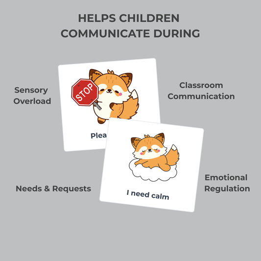 Autism Behavior & Needs Cards | Printable Visual Communication Cards for Kids