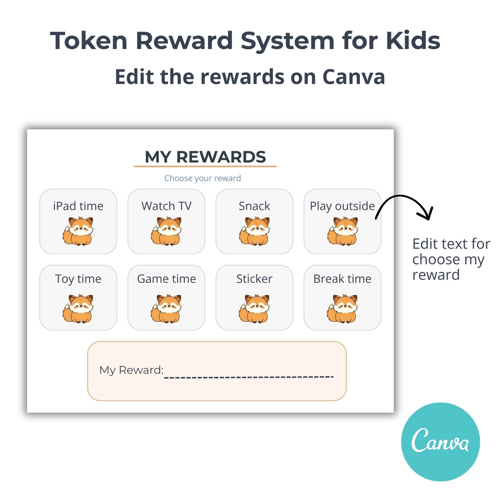 classroom behavior chart token system template