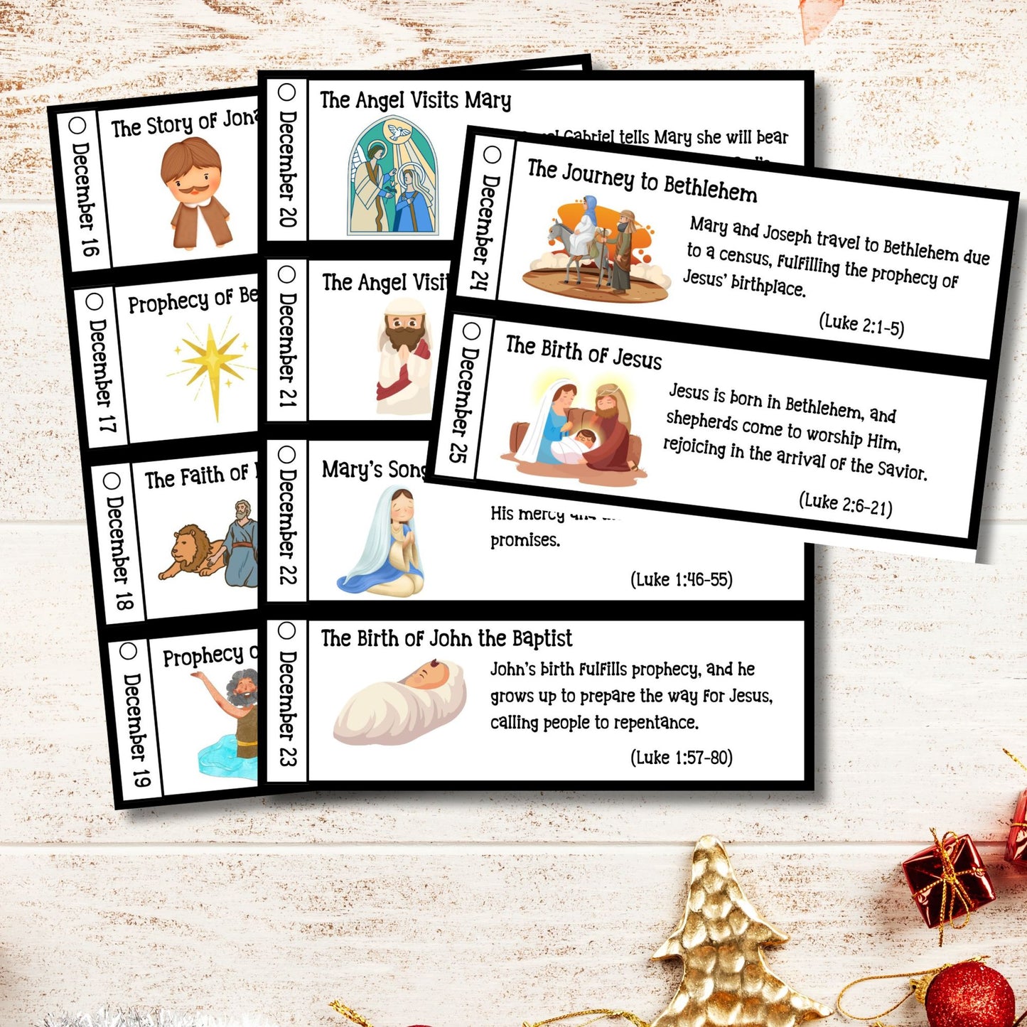 Advent Story Cards for Kids, Christmas Story Cards, Bible Story, Homeschool Printable, Sunday School Activity, Homeschool Preschool