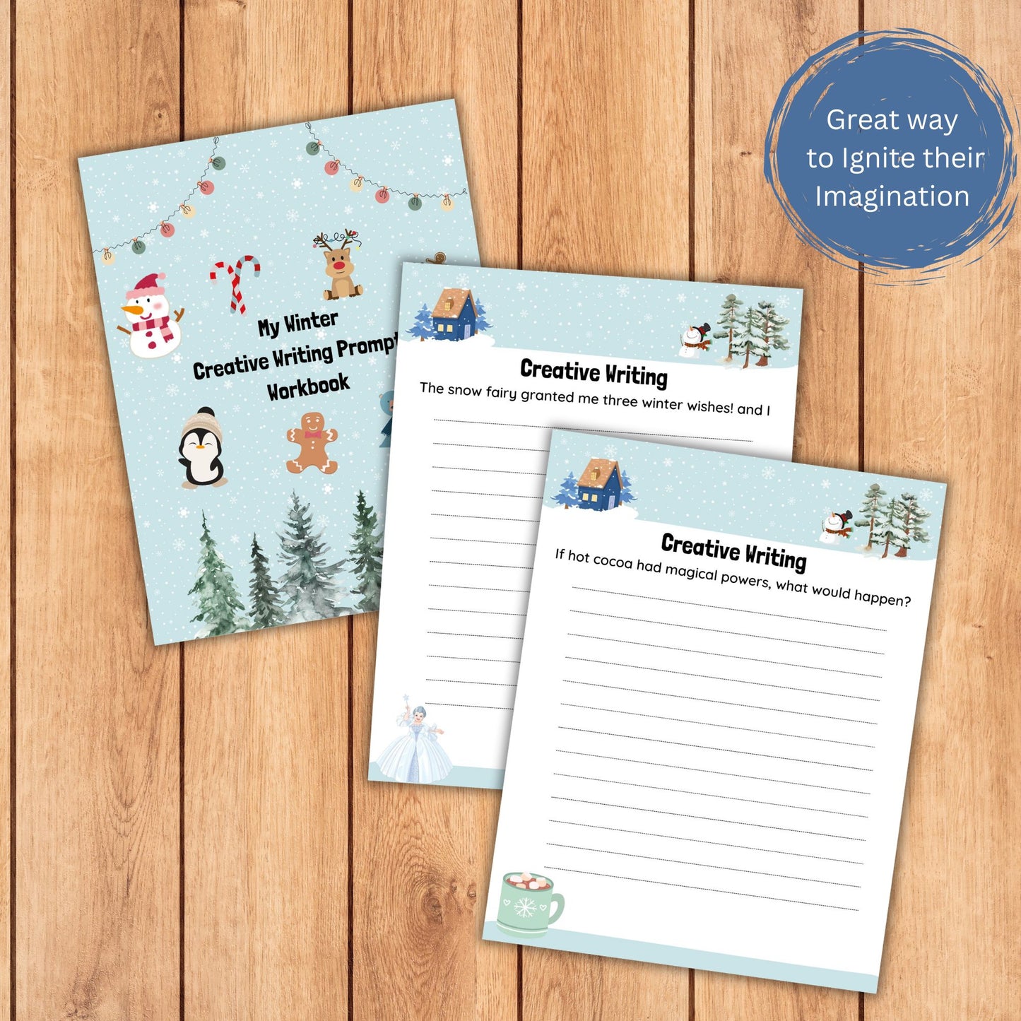 Winter Creative Writing Prompt Bundle 20 Printable Writing Activities Elementary Writing Lessons Homeschool Learning Grade One Writing Pack