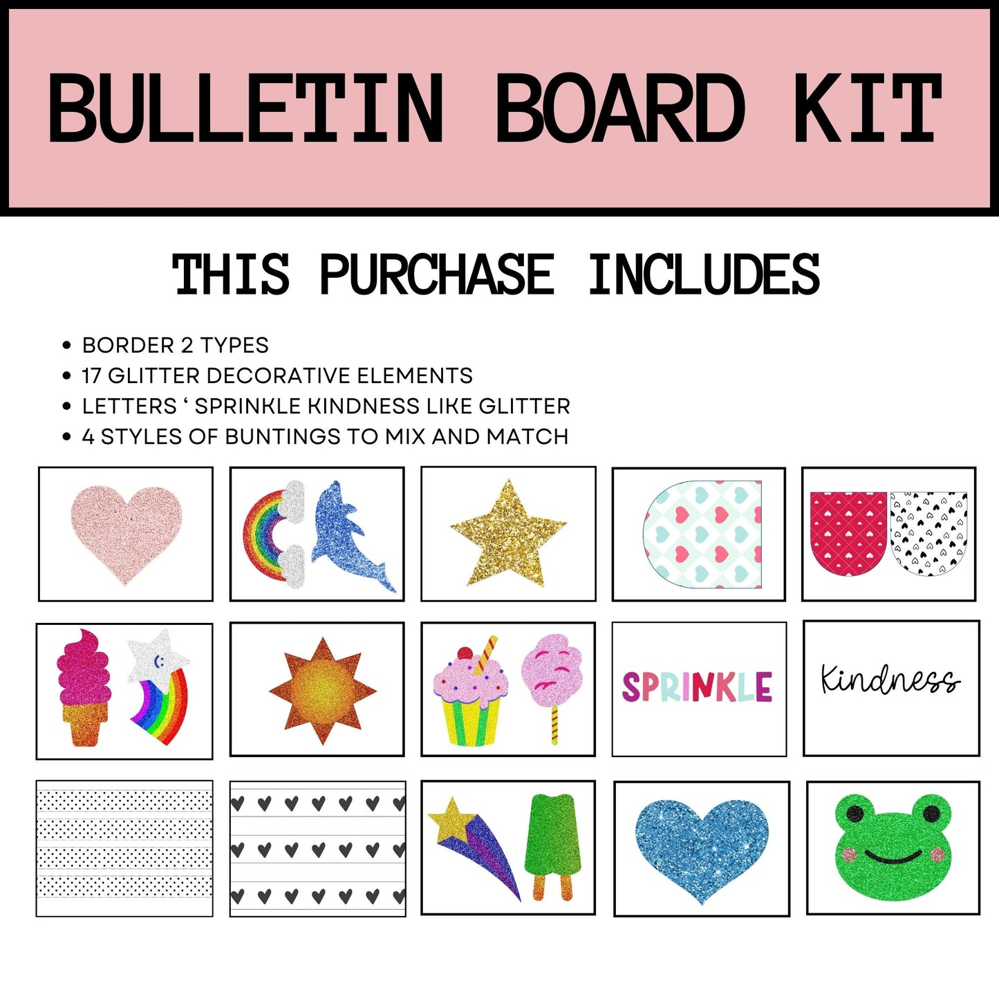 Valentine's Day Bulletin Board and Door Decor | Pastel Kindness Theme for Classroom Decor | Valentines Classroom Decor