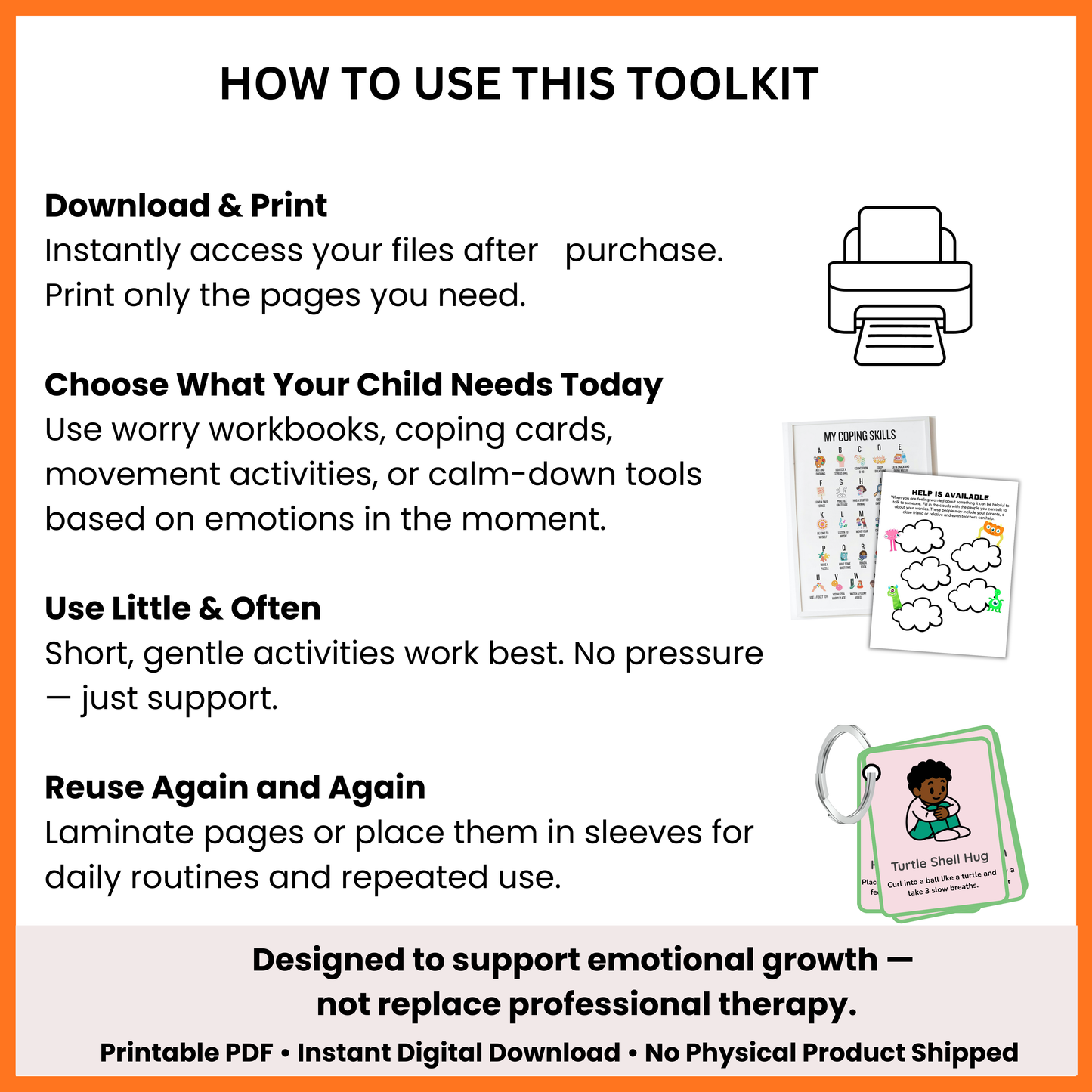 !!! Kids Anxiety & Emotional Regulation Toolkit (Ages 4–9)