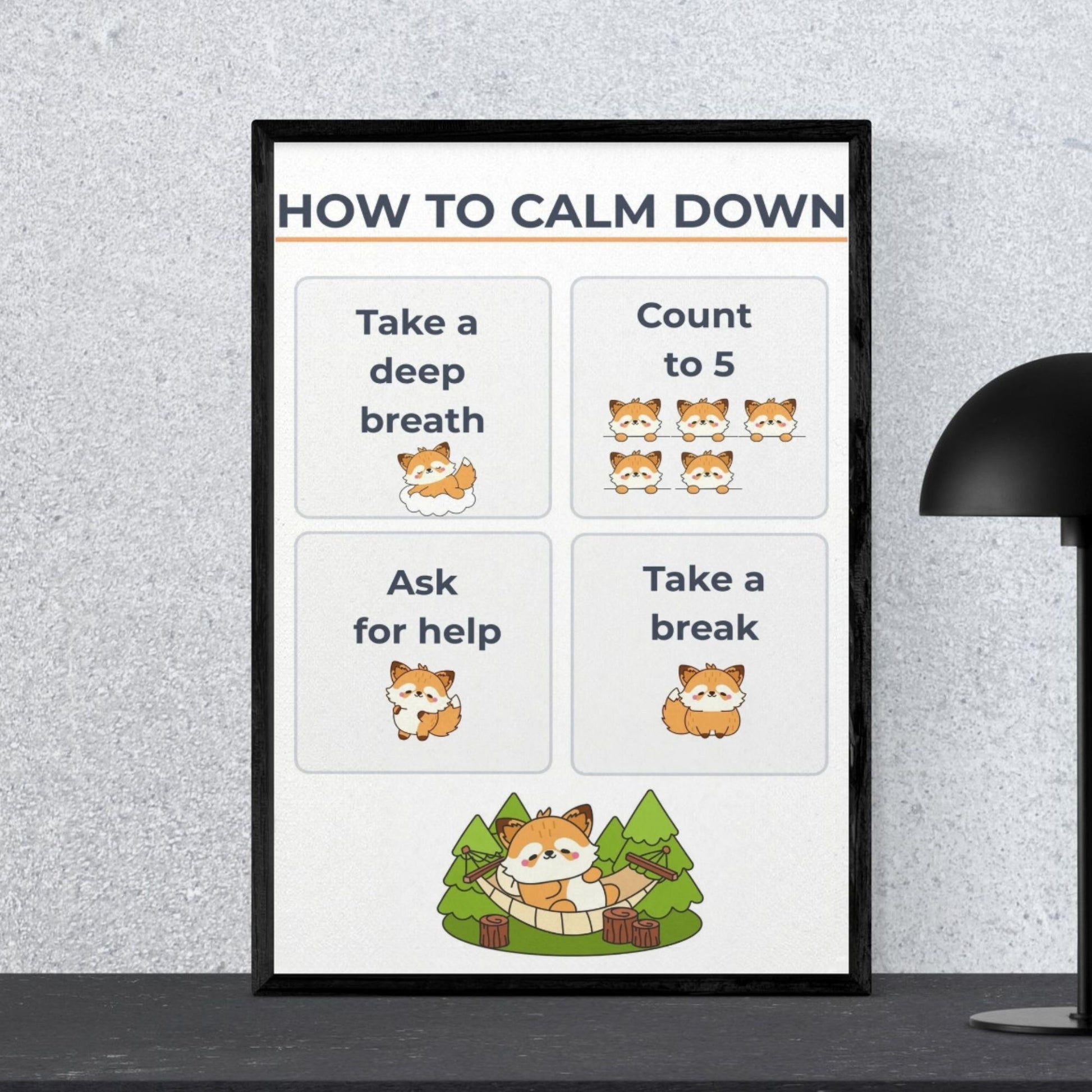 Printable autism emotional regulation cards for kids and classrooms