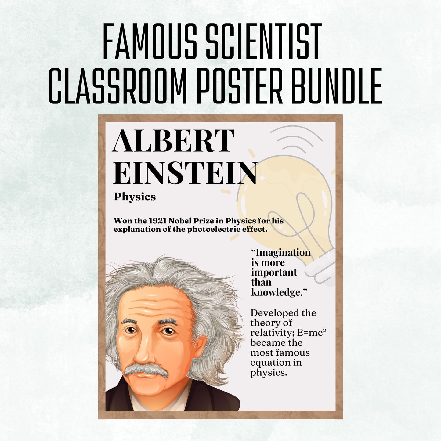 Famous Scientist Classroom Poster Set Science Classroom Décor Women in Science Men in Science Famous Women in Math Classroom Decor Digital