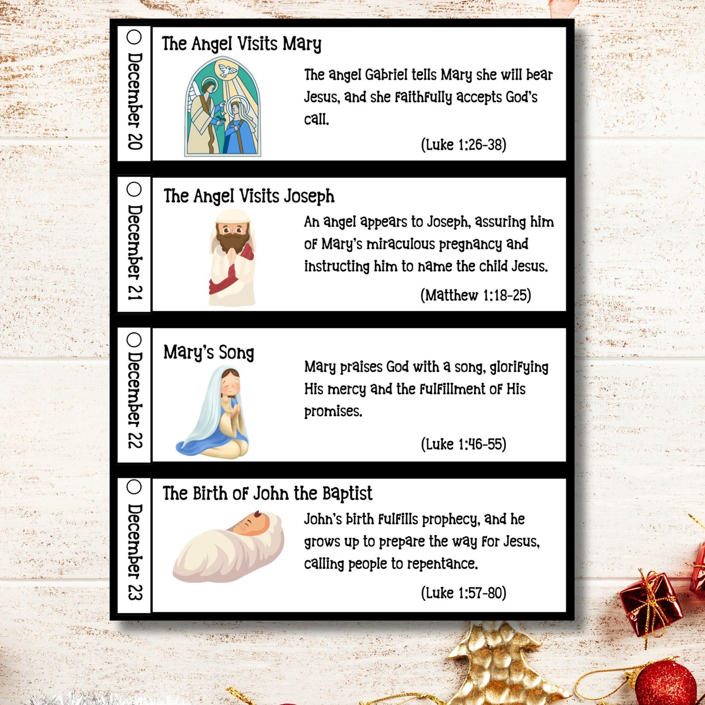 Advent Story Cards for Kids, Christmas Story Cards, Bible Story, Homeschool Printable, Sunday School Activity, Homeschool Preschool