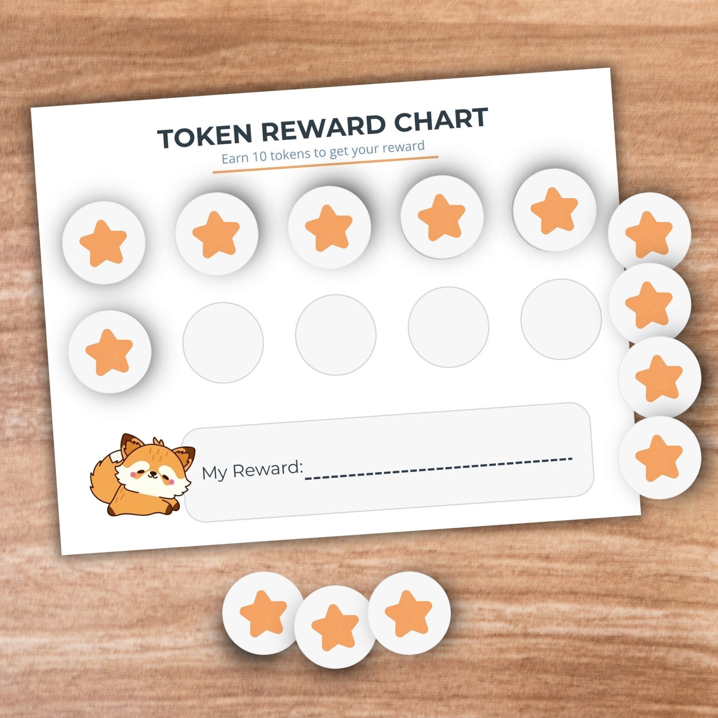 adhd reward system visual chart for kids