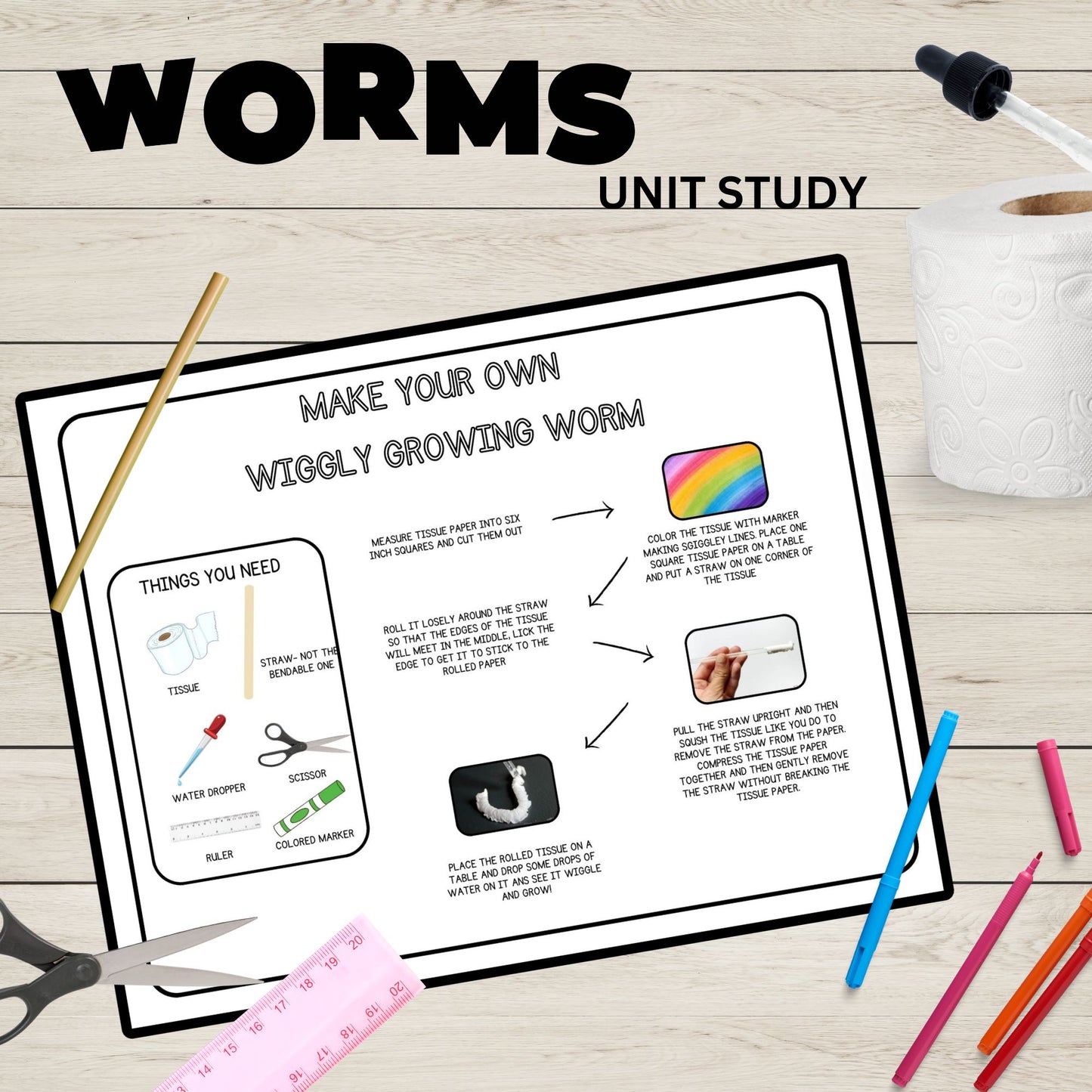 Worms Unit Study Charlotte Mason Printable Resources Homeschool Learning Bundle Nature Study Homeschool Curriculum Educational Activities