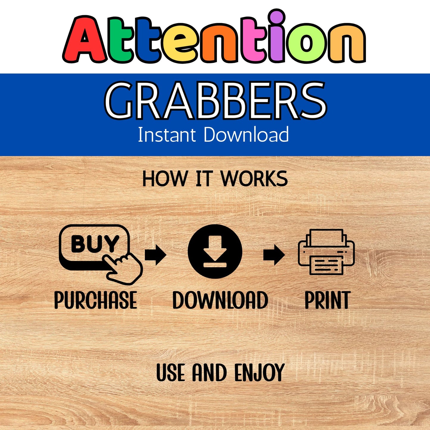 25 Classroom Attention Grabbers Posters & Call and Response Cards | Fun Teacher Printables for Classroom Management