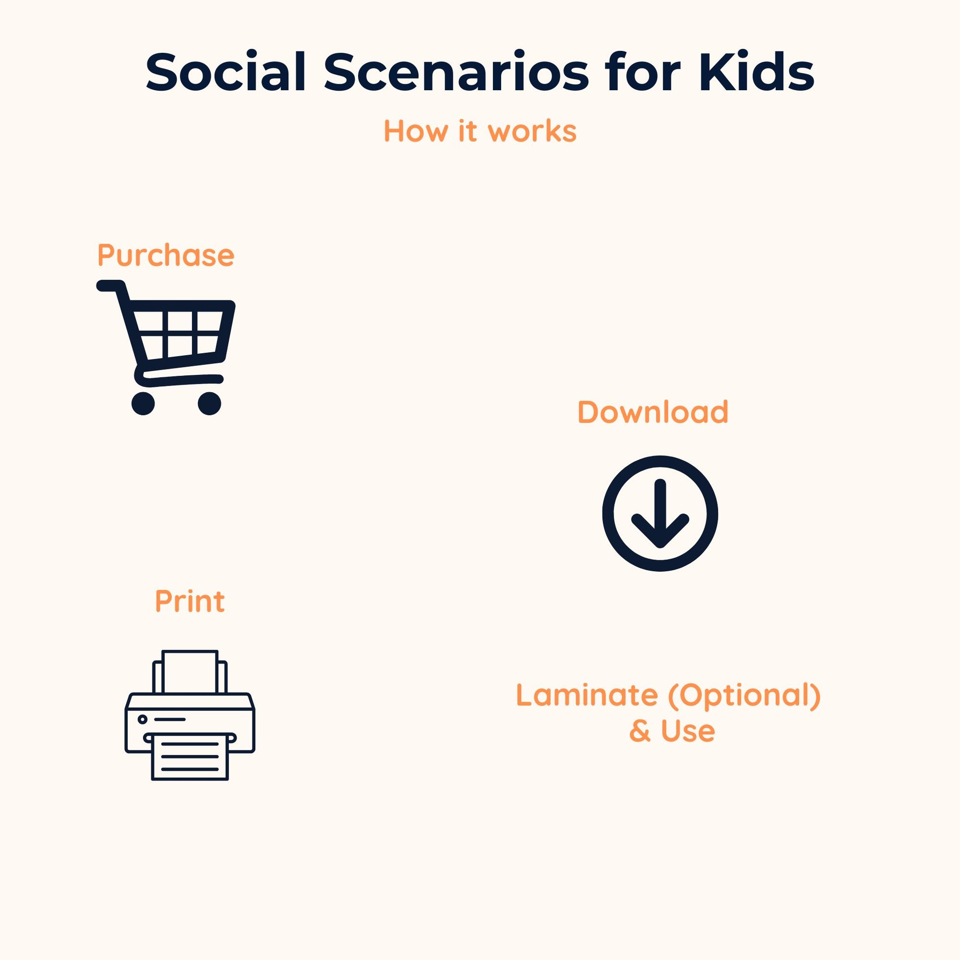 behavior support visual cards for children
