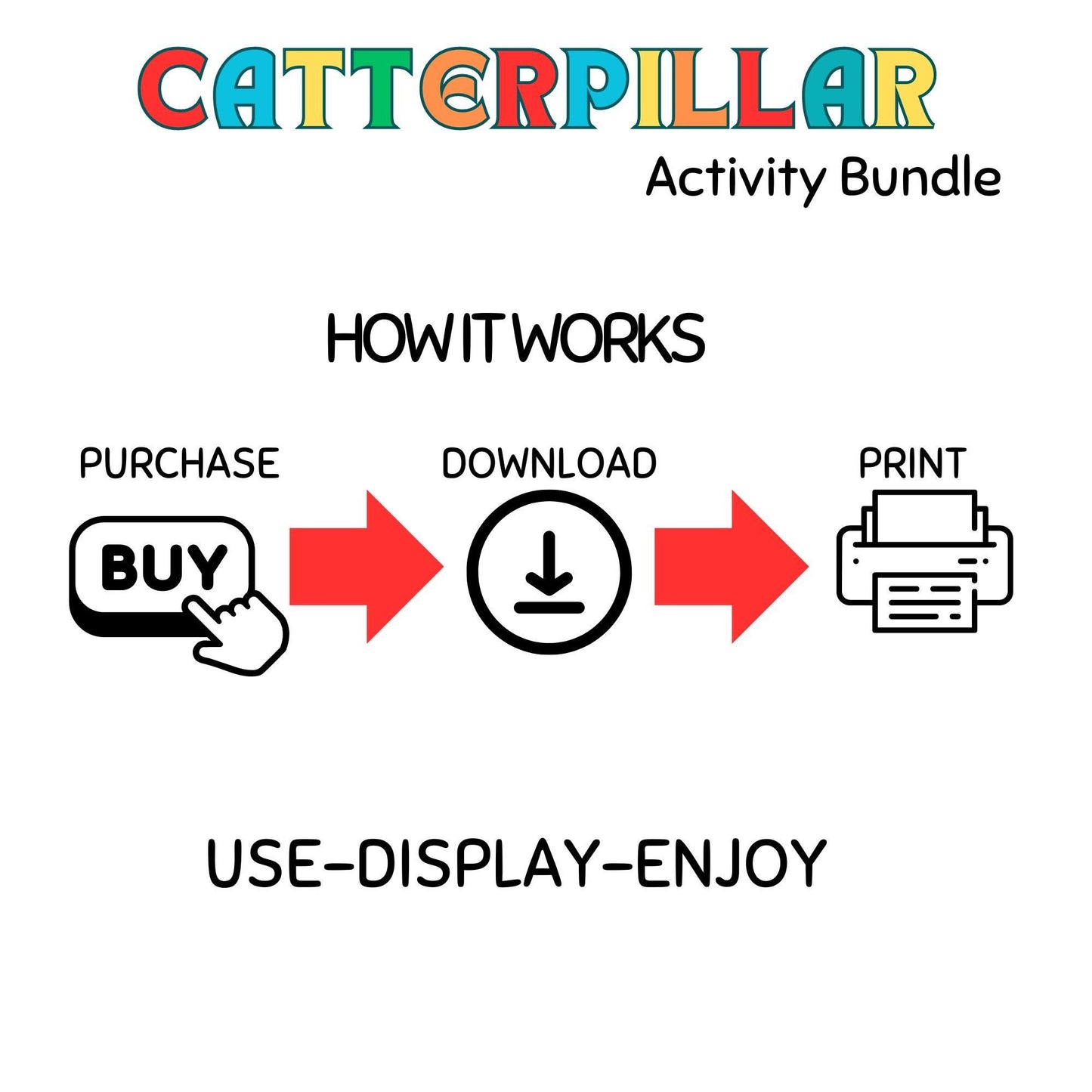 Caterpillar Theme Learning Pack for Preschool & Kindergarten | Printable Literacy & Math Activities | Very Hungry Caterpillar Worksheets