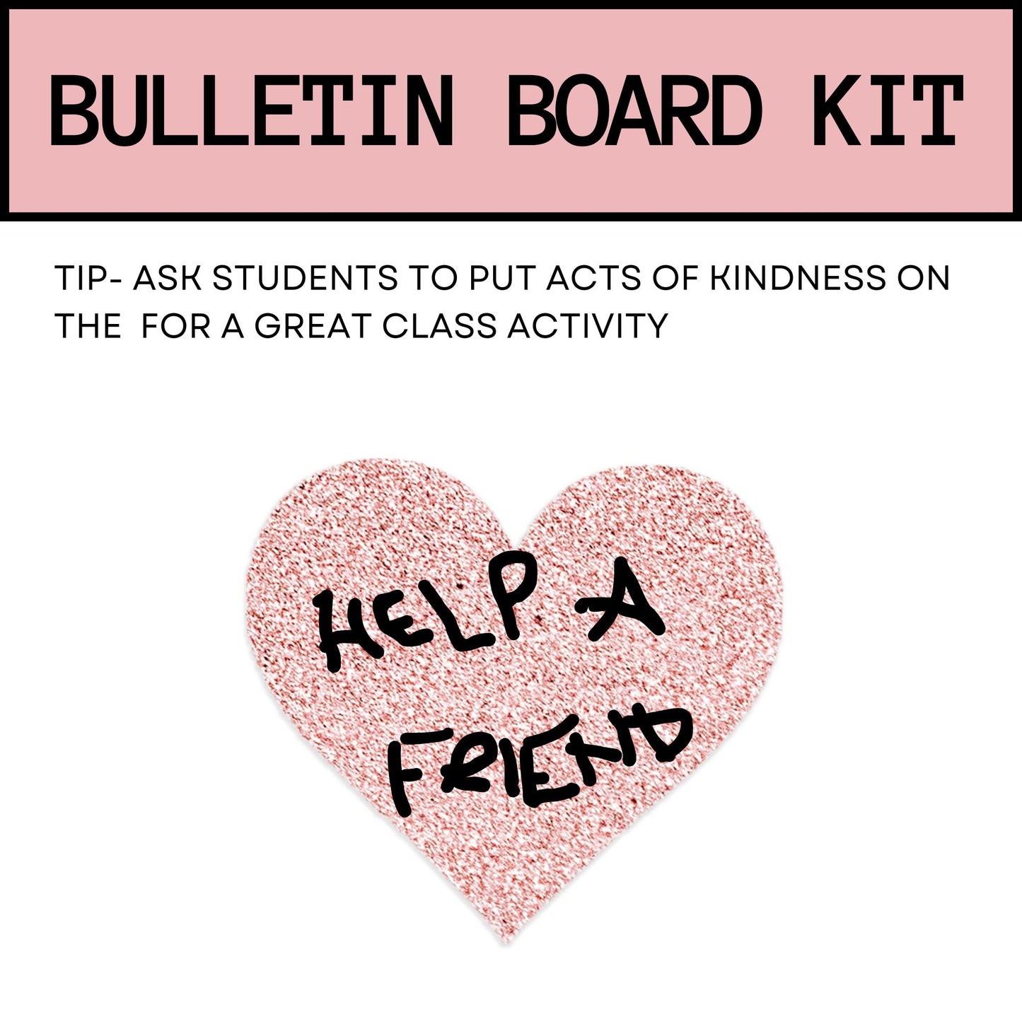 Valentine's Day Bulletin Board and Door Decor | Pastel Kindness Theme for Classroom Decor | Valentines Classroom Decor