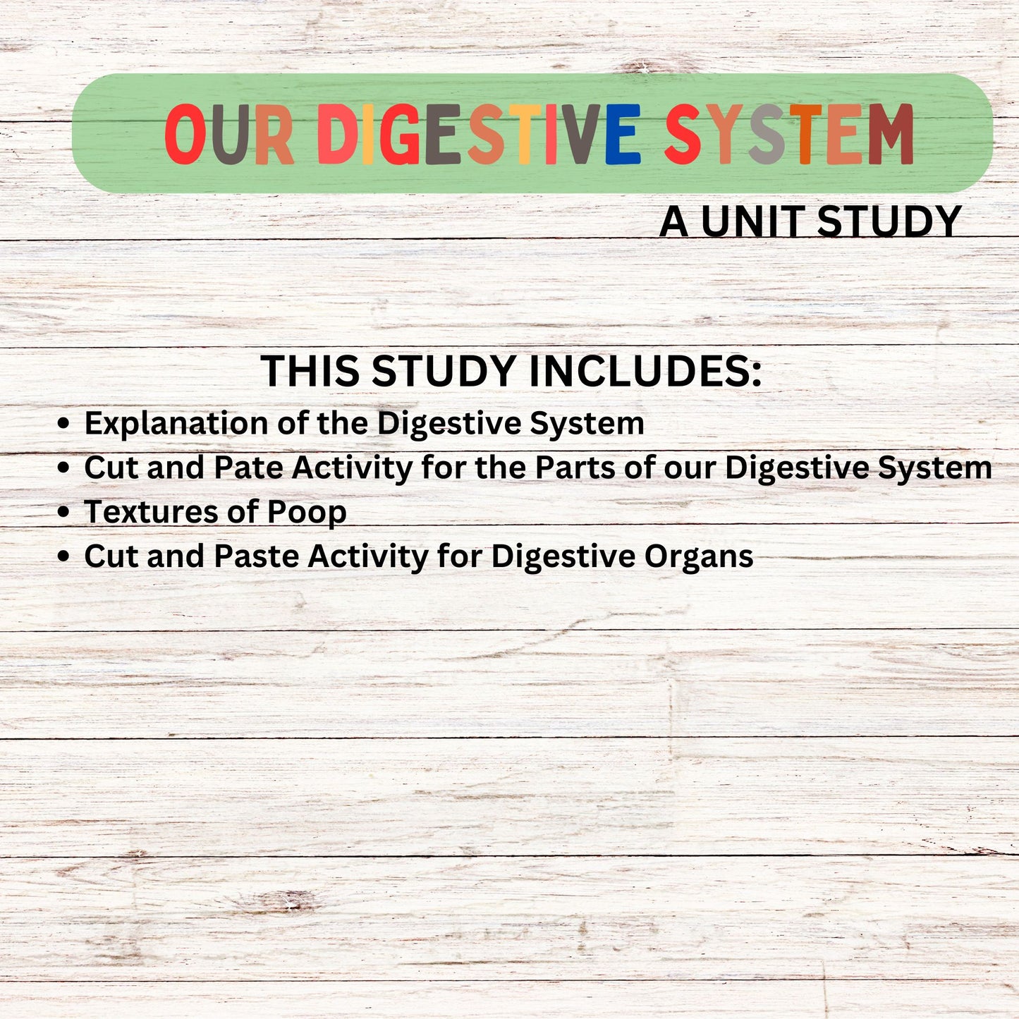 Digestive Adventure Unit Study | Kid-Friendly Digestive System Unit Study | Fun & Engaging Activities for Learning Digestion