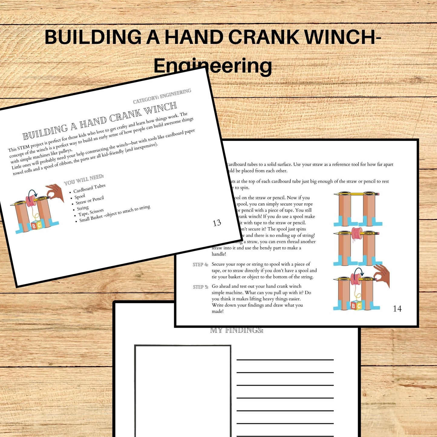 STEM Kit Activities STEM Homeschool Learning DIY stem Activities for kids Science and Engineering Projects for kids Stem Learning Binder Kids