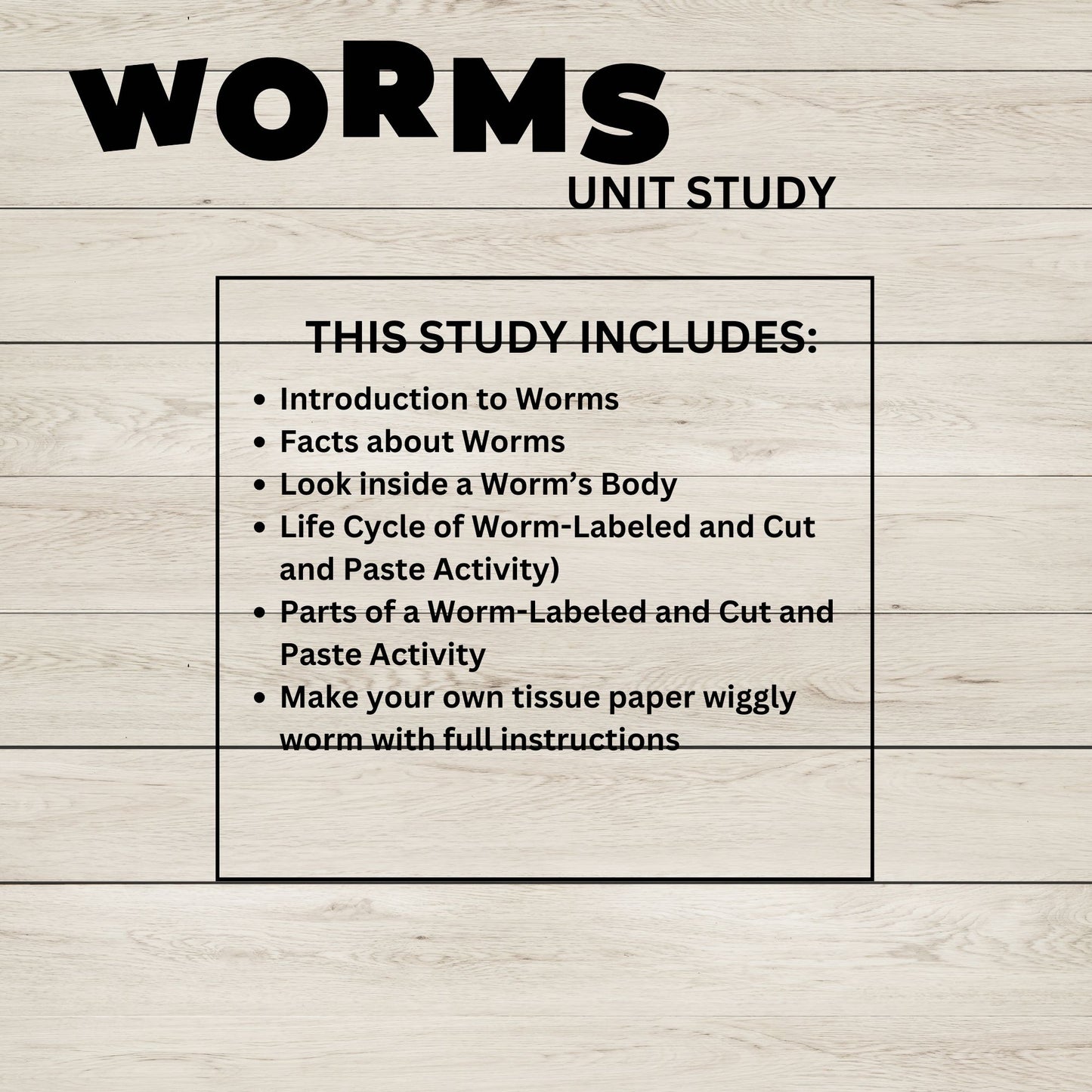 Worms Unit Study Charlotte Mason Printable Resources Homeschool Learning Bundle Nature Study Homeschool Curriculum Educational Activities