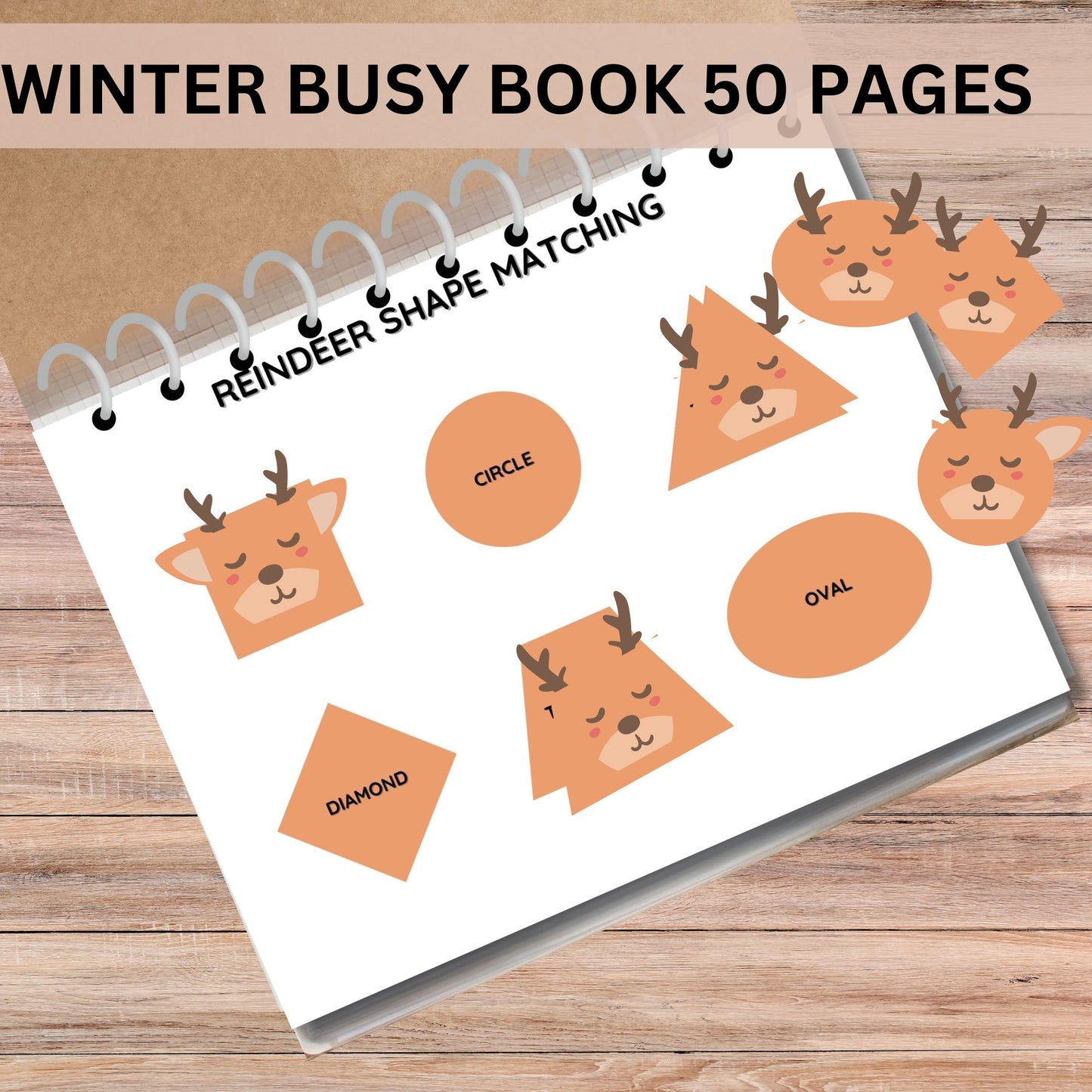 Winter Printable Busy Book Preschool Learning Binder Preschool & Toddler Learning Activities Homeschool Kindergarten Activity Book