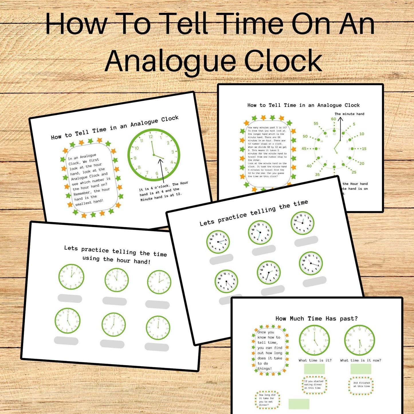 Telling Time Busy Book | Learn to Tell Time | Analog Clock, AM/PM & 24-Hour Day Activities for Kids