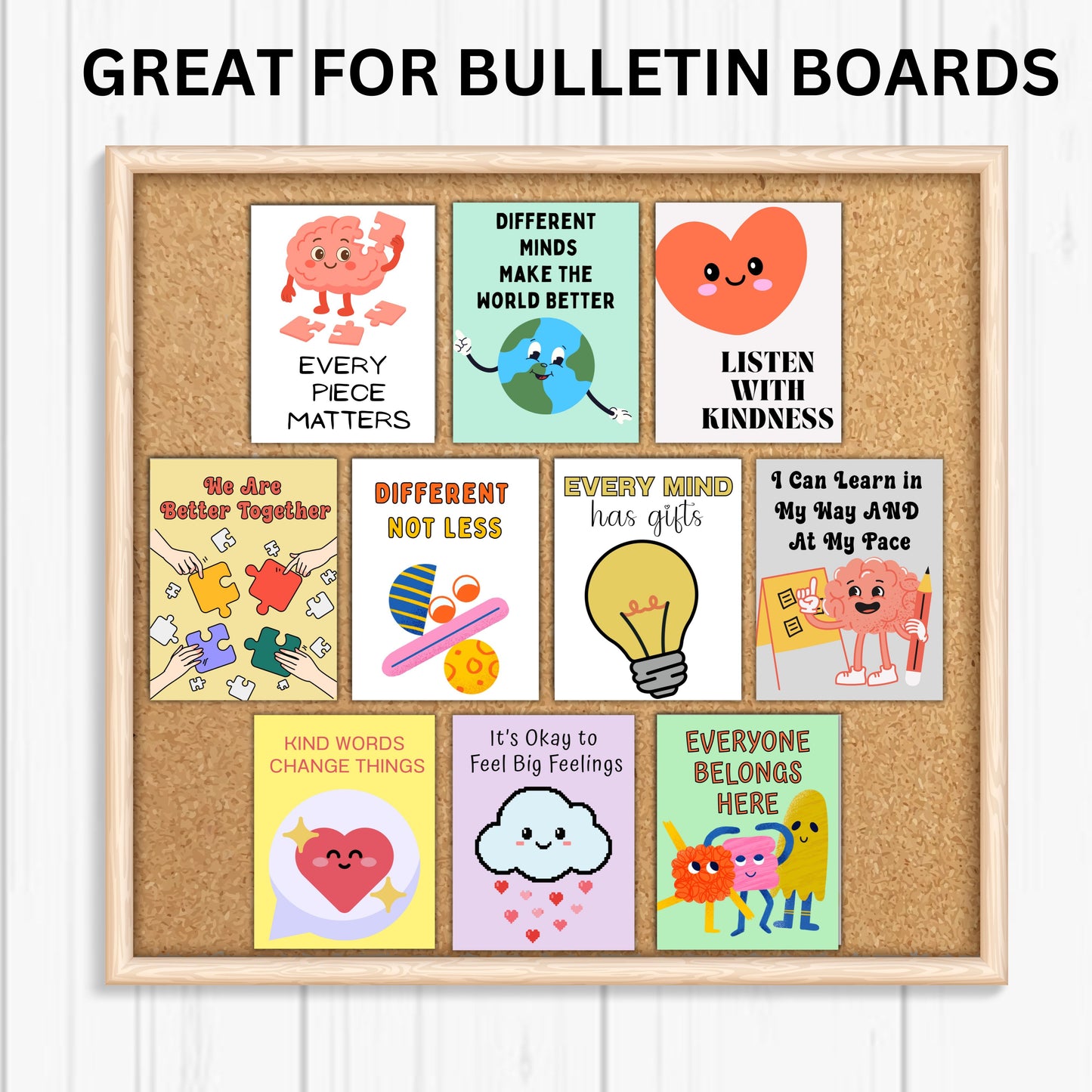 Neurodiversity Posters for Autism and ADHD Classroom | Inclusion Decor Set