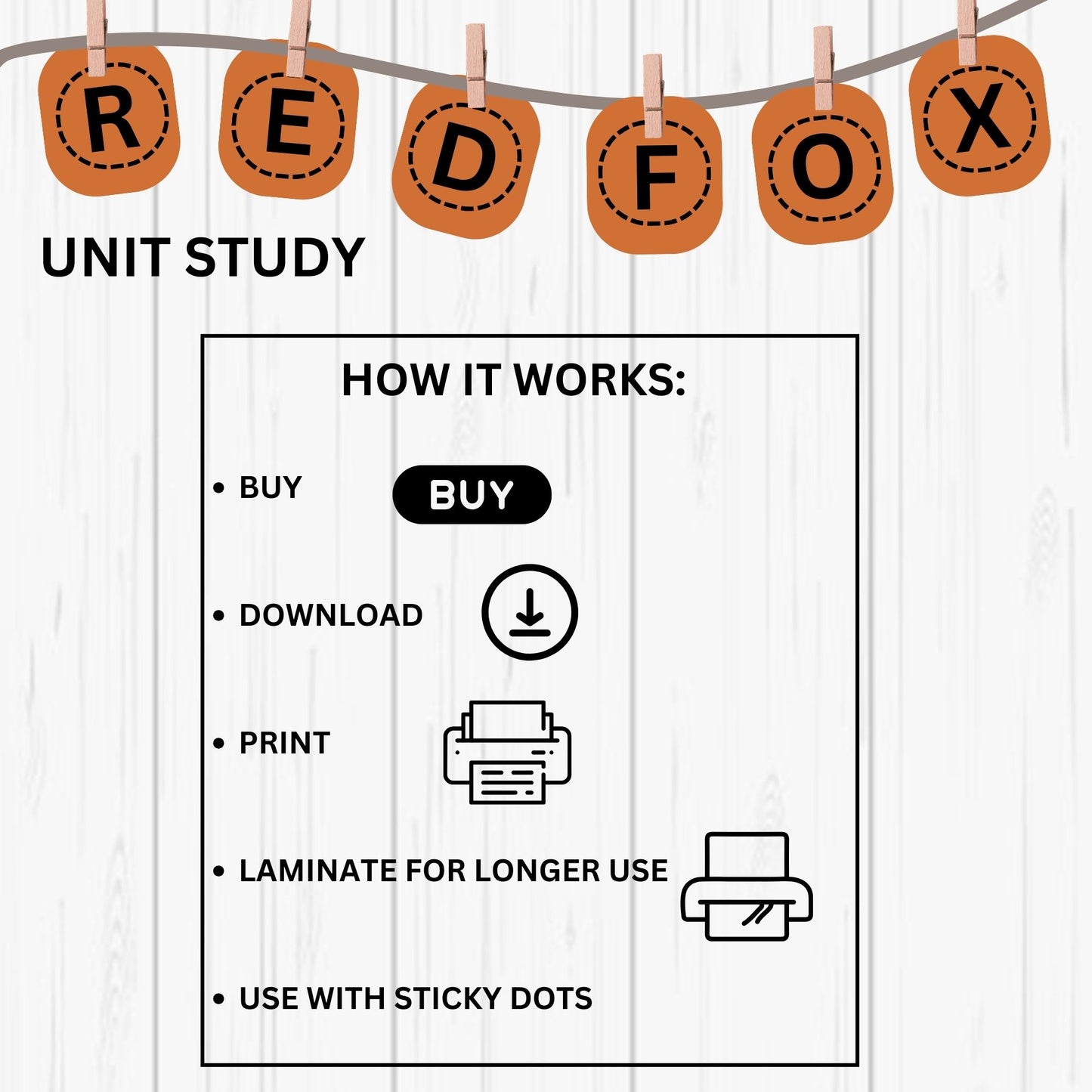 Red Fox Unit Study Kids Homeschool Fall Activities Red Fox Anatomy & Life Cycle Red Fox Poster and Flash Cards Nature Study Journal