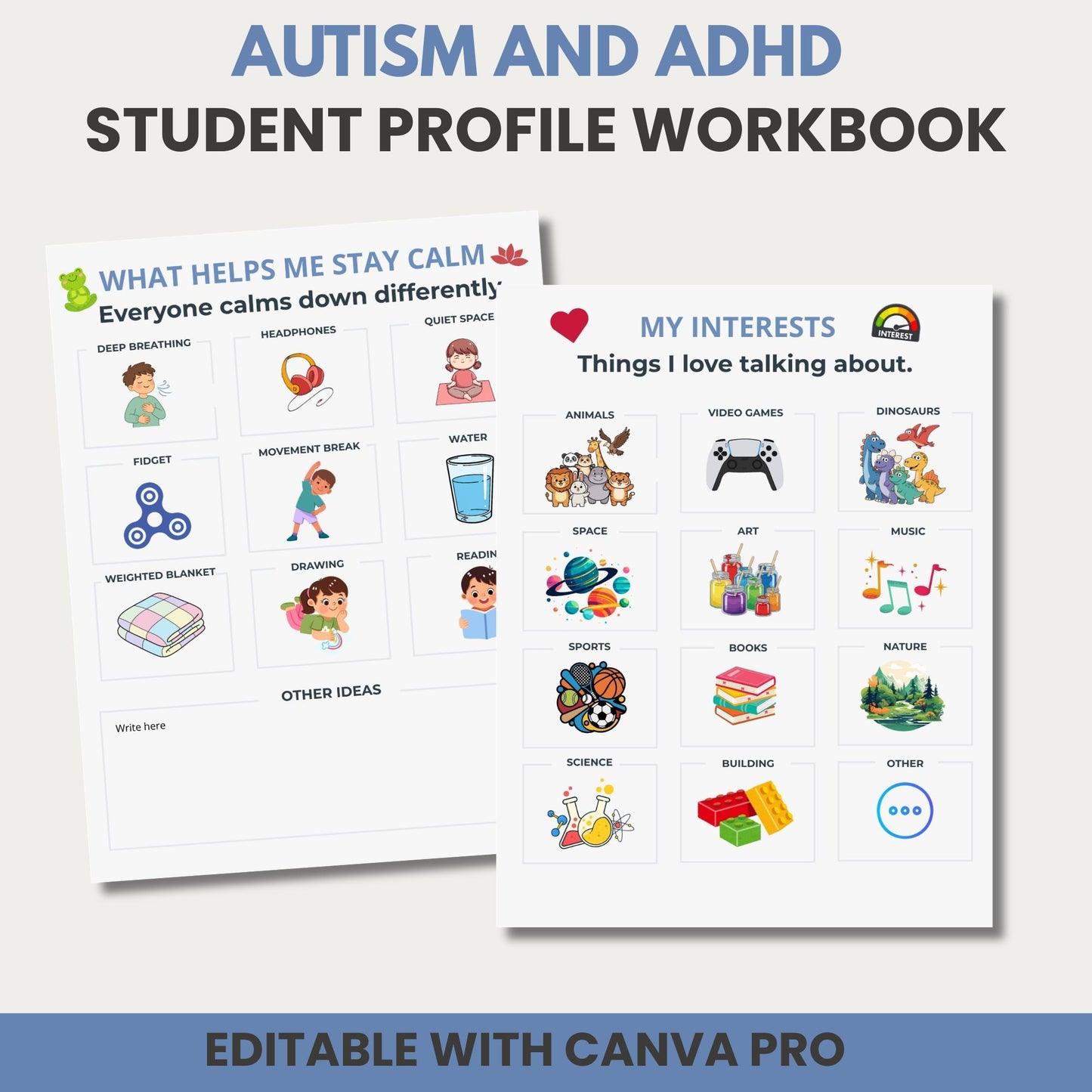 Editable Autism All About Me Student Profile | Special Education