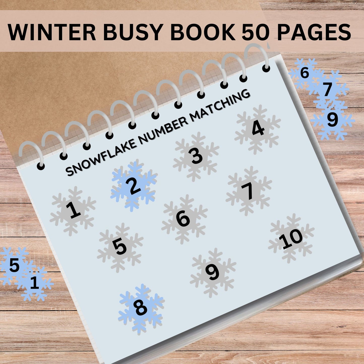 Winter Printable Busy Book Preschool Learning Binder Preschool & Toddler Learning Activities Homeschool Kindergarten Activity Book